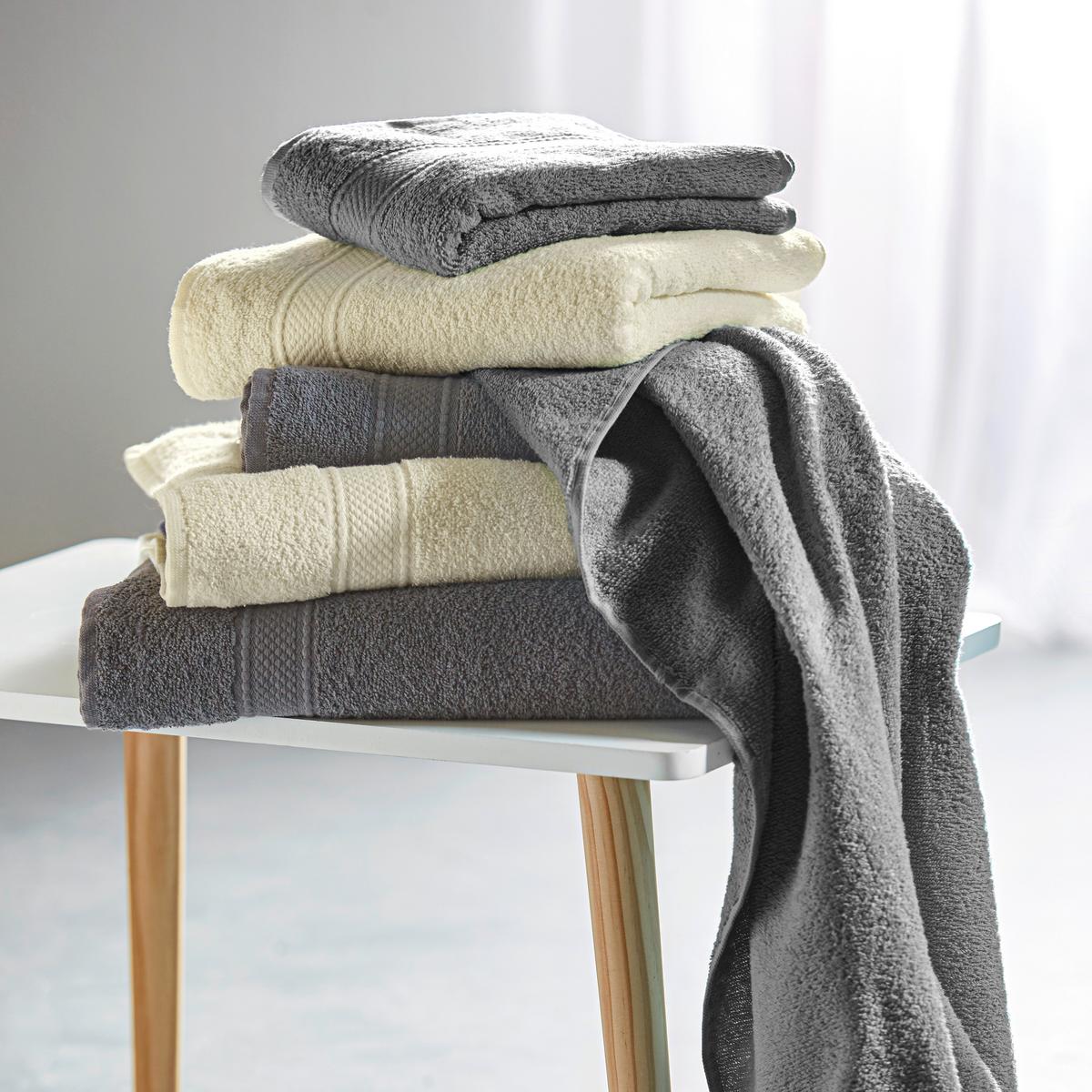 Duschtuch Cindy in Grau ca.70x140cm - Grau, Textil (70/140cm) - Modern Living