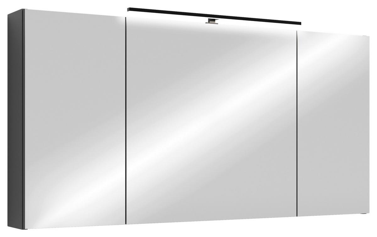Spiegelschrank Spree Anthrazit - MODERN, Glas/Holzwerkstoff (120/60/15cm) - MID.YOU