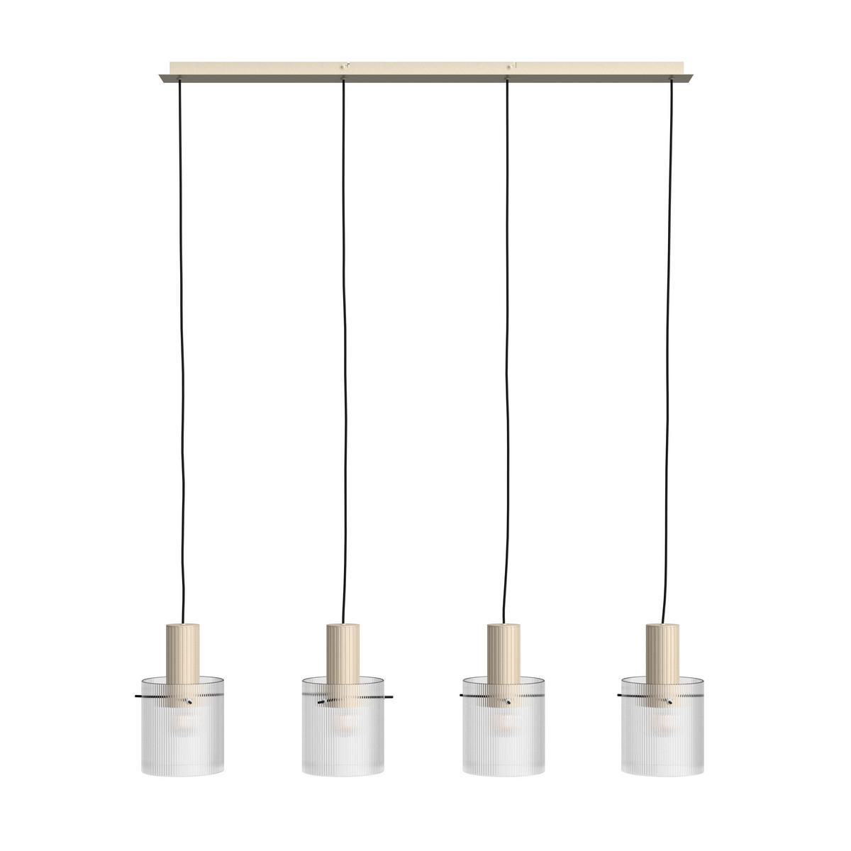 LAMPA WISZĄCA 70138A09 GÖTEBORG - beżowy/przezroczysty, Konventionell, metal/szkło (123/18/150cm) - Dieter Knoll