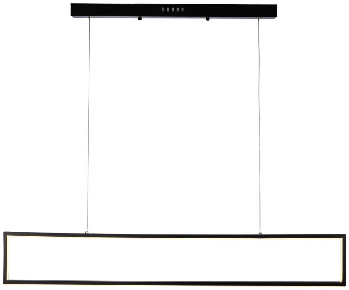 Viseča Led-svetilka Fabius - črna, Moderno, kovina/umetna masa (100/120/1,5cm) - Premium Living