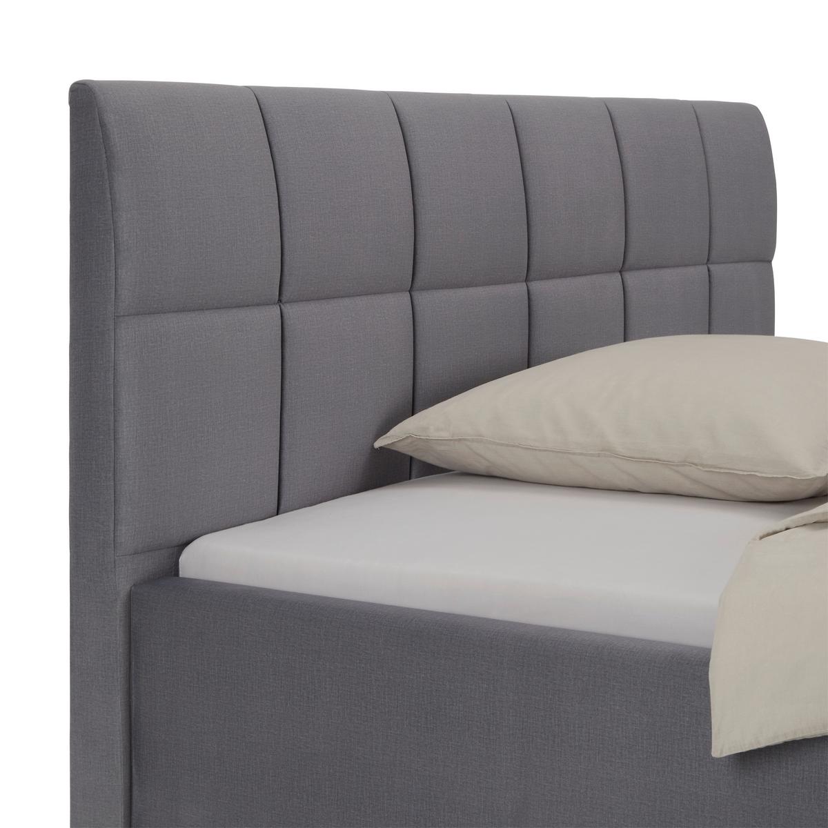 Tapecirani Krevet Bogner 180 - siva/boje kroma, Konvencionalno, tekstil (180/200cm) - Premium Living