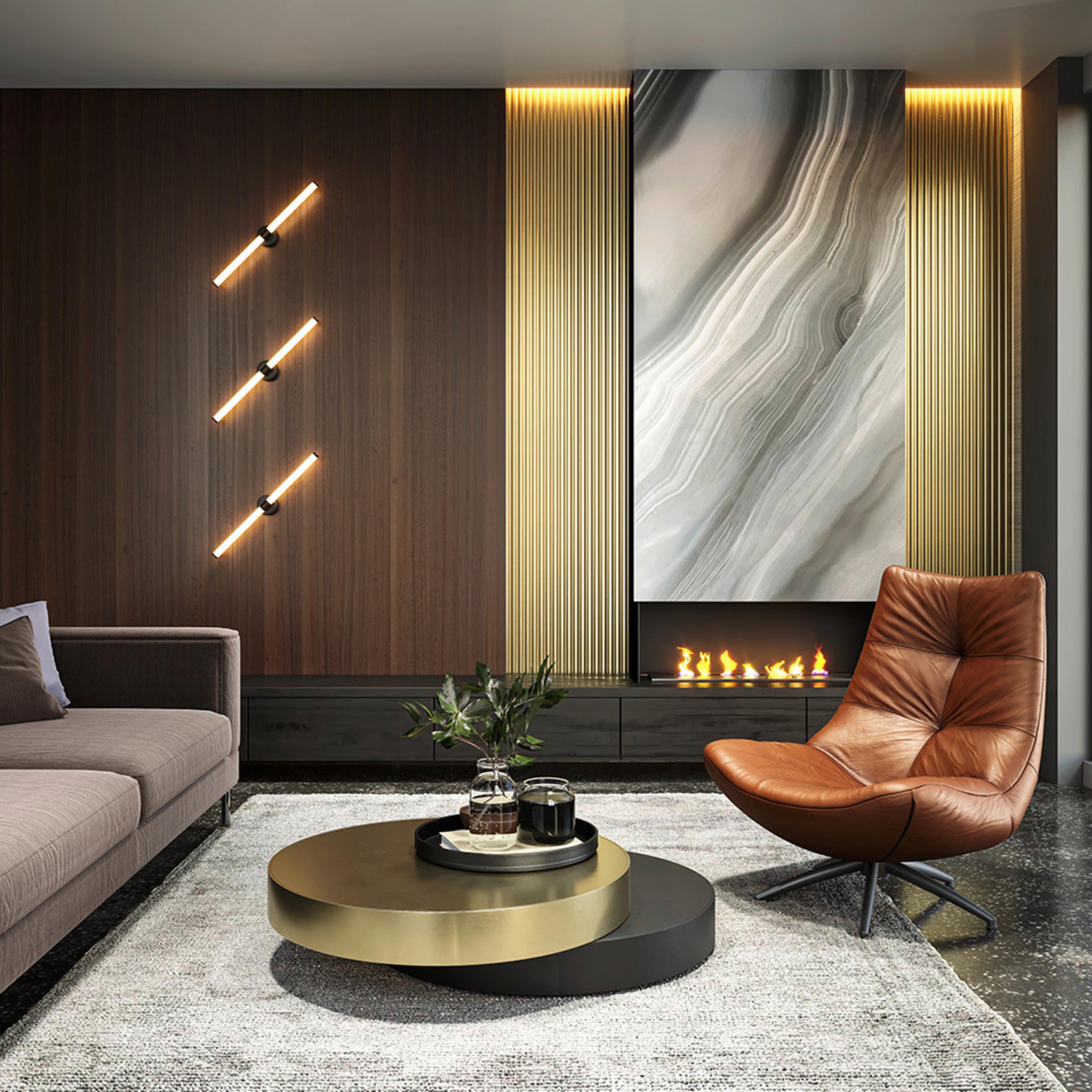 Wandleuchte Axis Goldfarben max. 16 Watt - Goldfarben, Basics, Kunststoff (3/63/63cm) - MAYTONI
