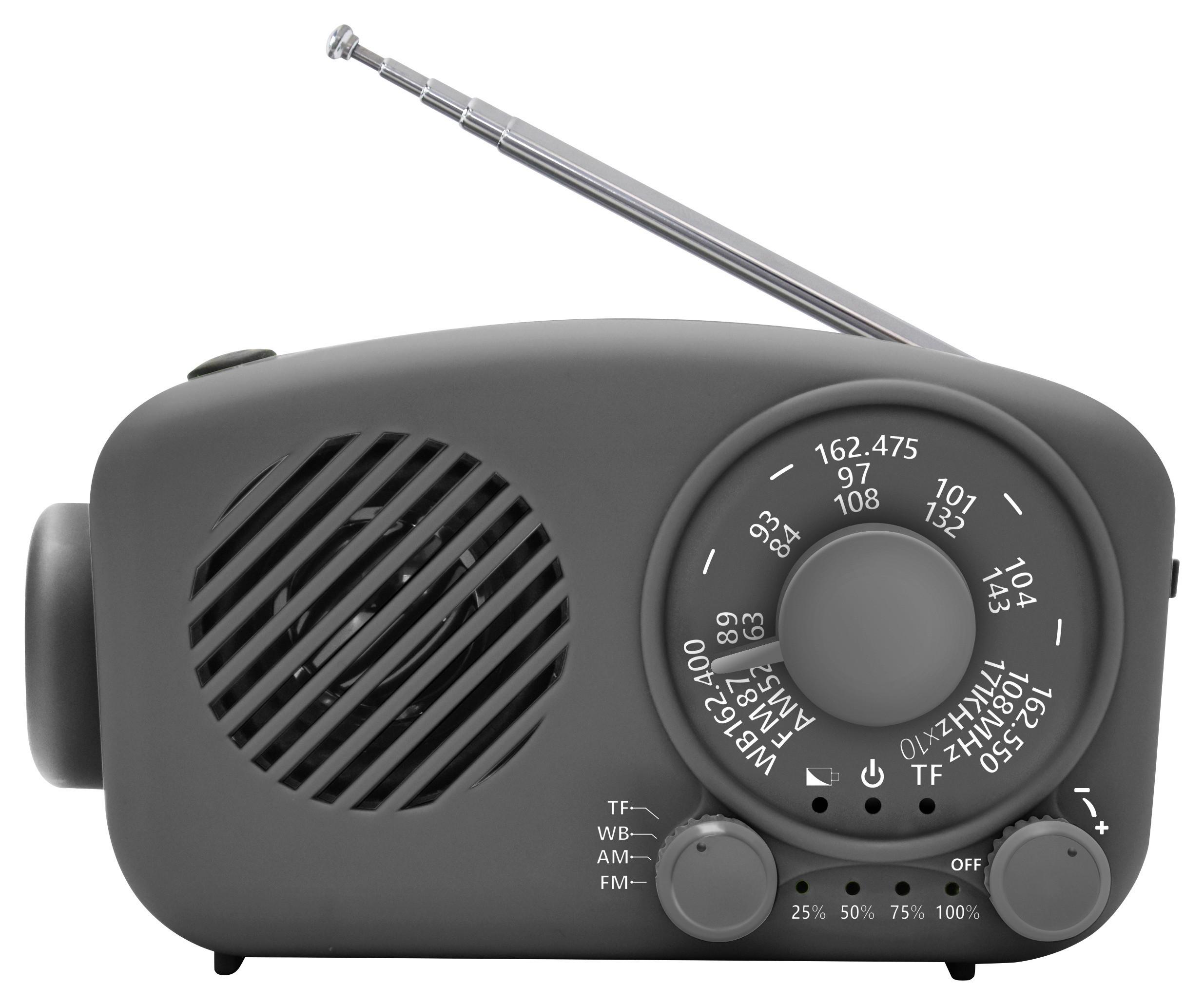 RADIO NABO EMERGENCY ONE - czarny, Konventionell, tworzywo sztuczne/metal (11,7/6,7/6,6cm) - Nabo