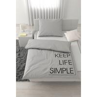 Lenjerie de pat Keep Life cca. 50x70/140x200 cm - gri, textil (140/200cm) - Mömax