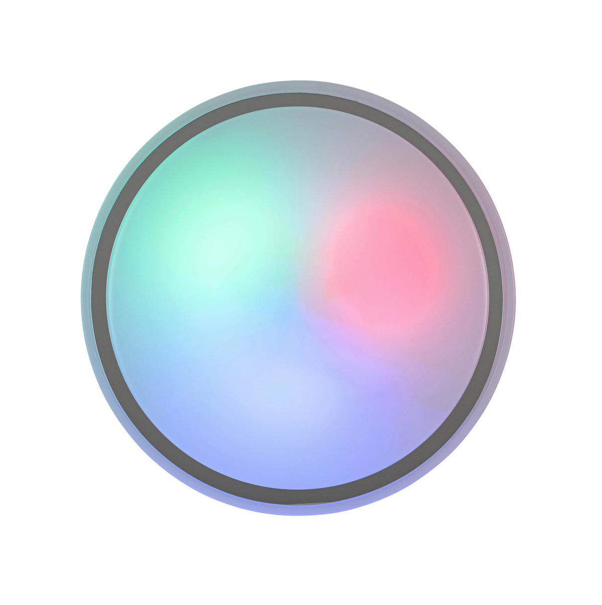 Stropna Led-svetilka Farbi - barve kroma/bela, Moderno, kovina/umetna masa (38/38/6cm) - Mömax