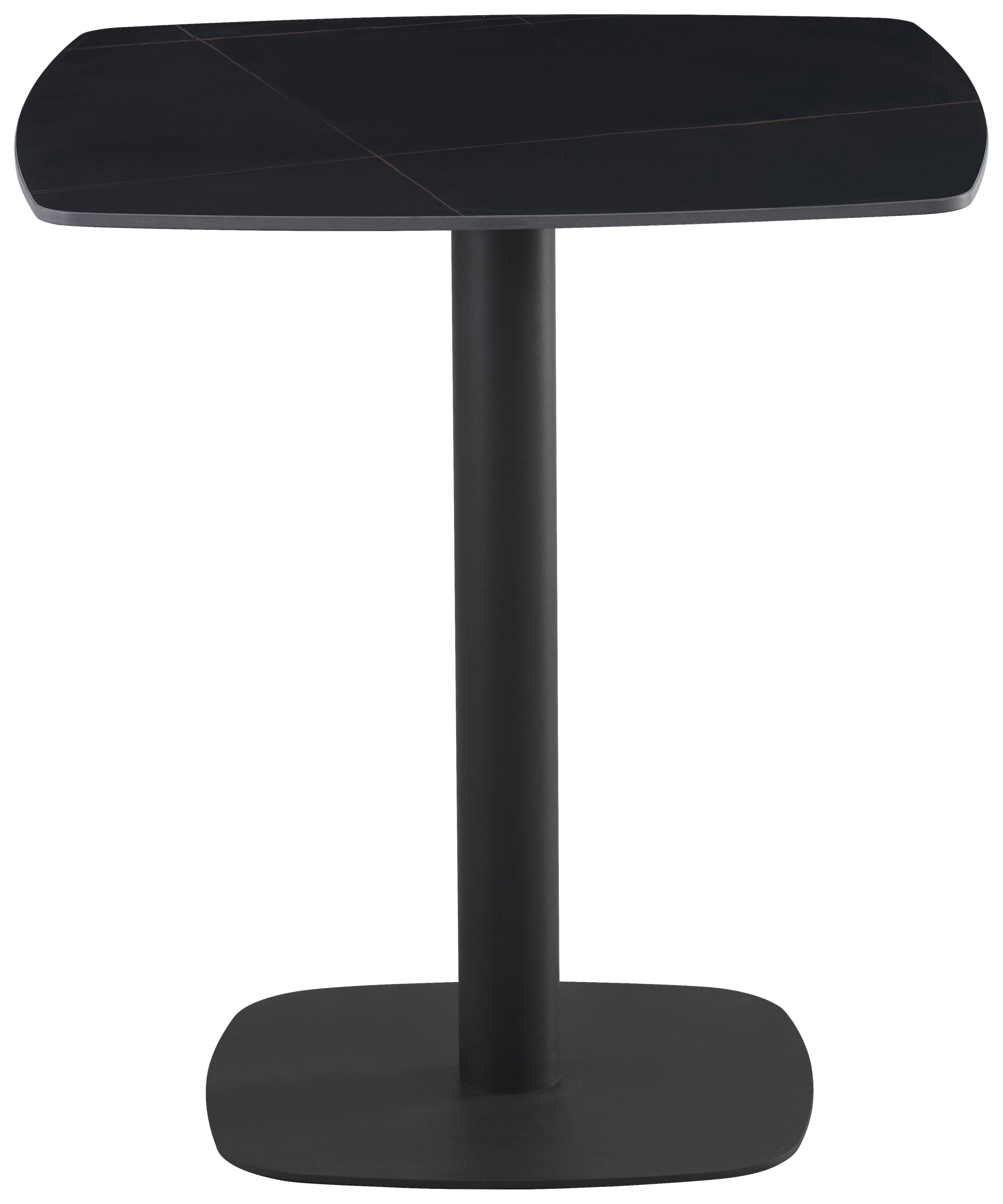CAFÉBORD SAM - svart, Design, metall/keramik (70/70/75cm) - Mömax