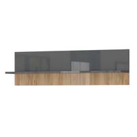 Fali Polc Onyx - antracit/diófa, Modern, faalapú anyag (90/35/21cm)