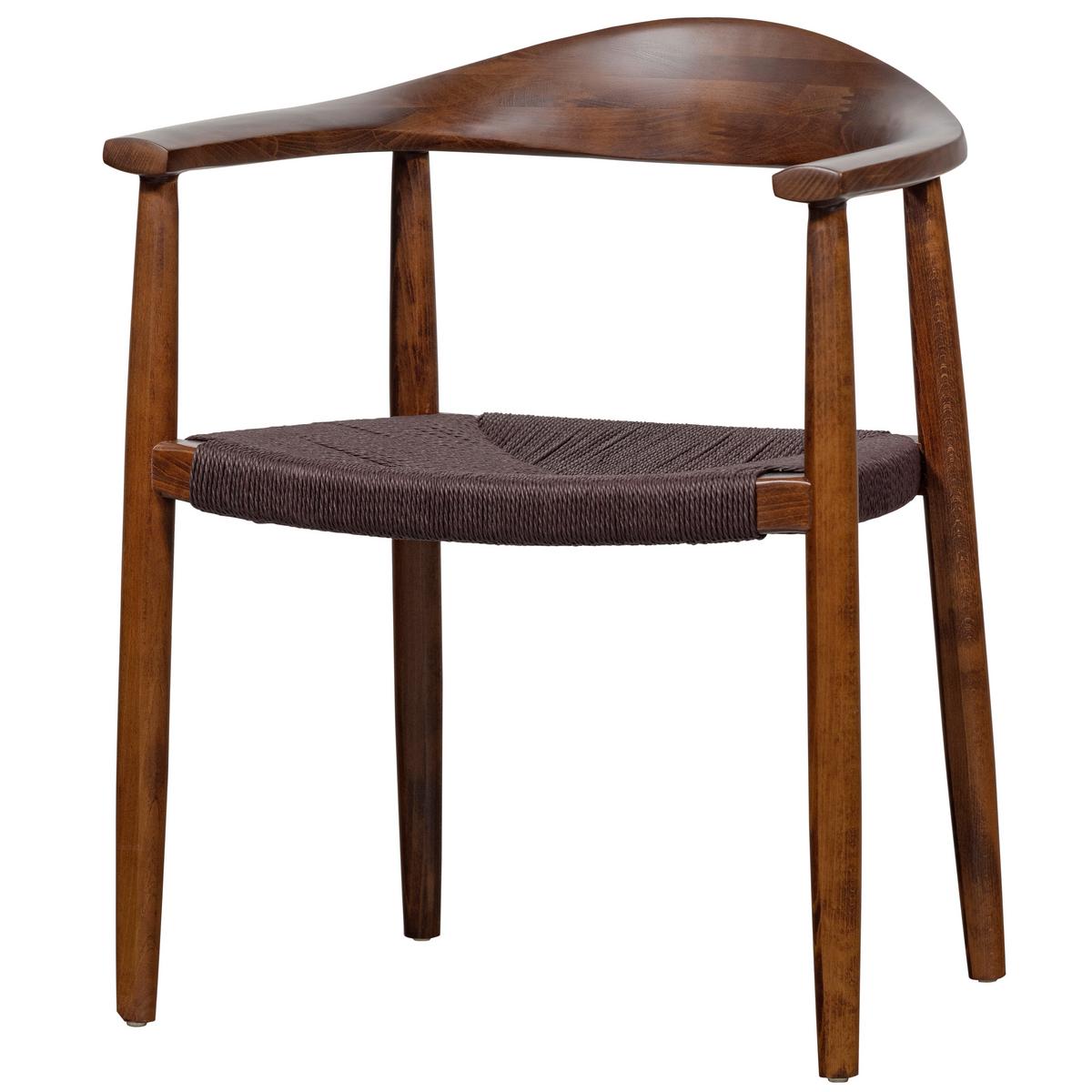 Armlehnstuhl-Set Embrace Dunkelbraun B: 64cm - Dunkelbraun, MODERN, Holz (64/76/53cm) - Livetastic