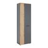 GARDEROB CADIX -EXKLUSIV- - svart/antracit, Modern, trämaterial/plast (60/195/36cm) - Mömax