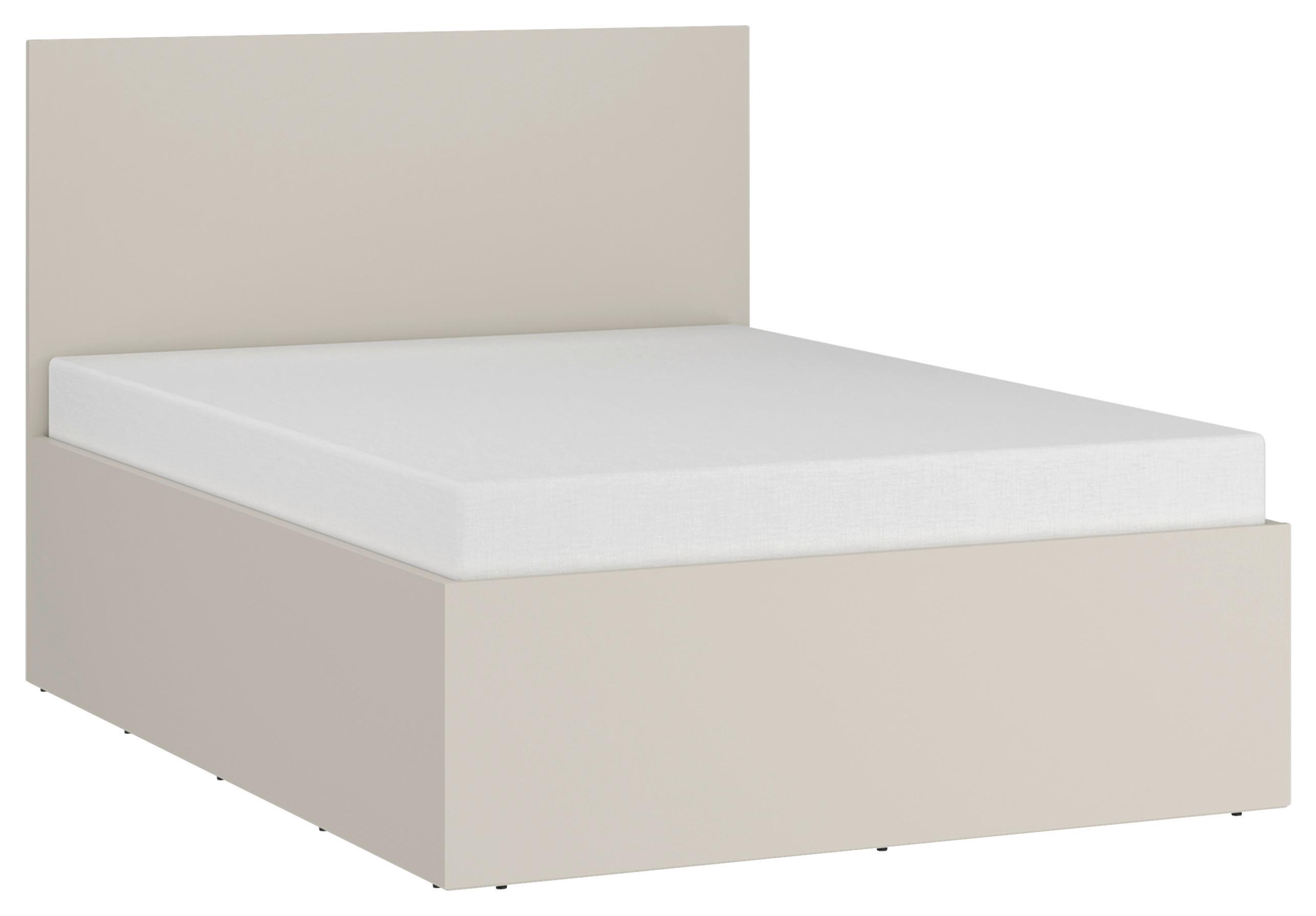 Krevet Fano - kašmir/crna, Moderno, drvni materijal/plastika (120/200cm) - Modern Living