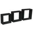 Raft De Perete Simple 3 - negru, Modern, plastic/compozit lemnos (30-27-24/30-27-24/12cm) Raft De Perete Simple 3 - negru, Modern, plastic/compozit lemnos (30-27-24/30-27-24/12cm)