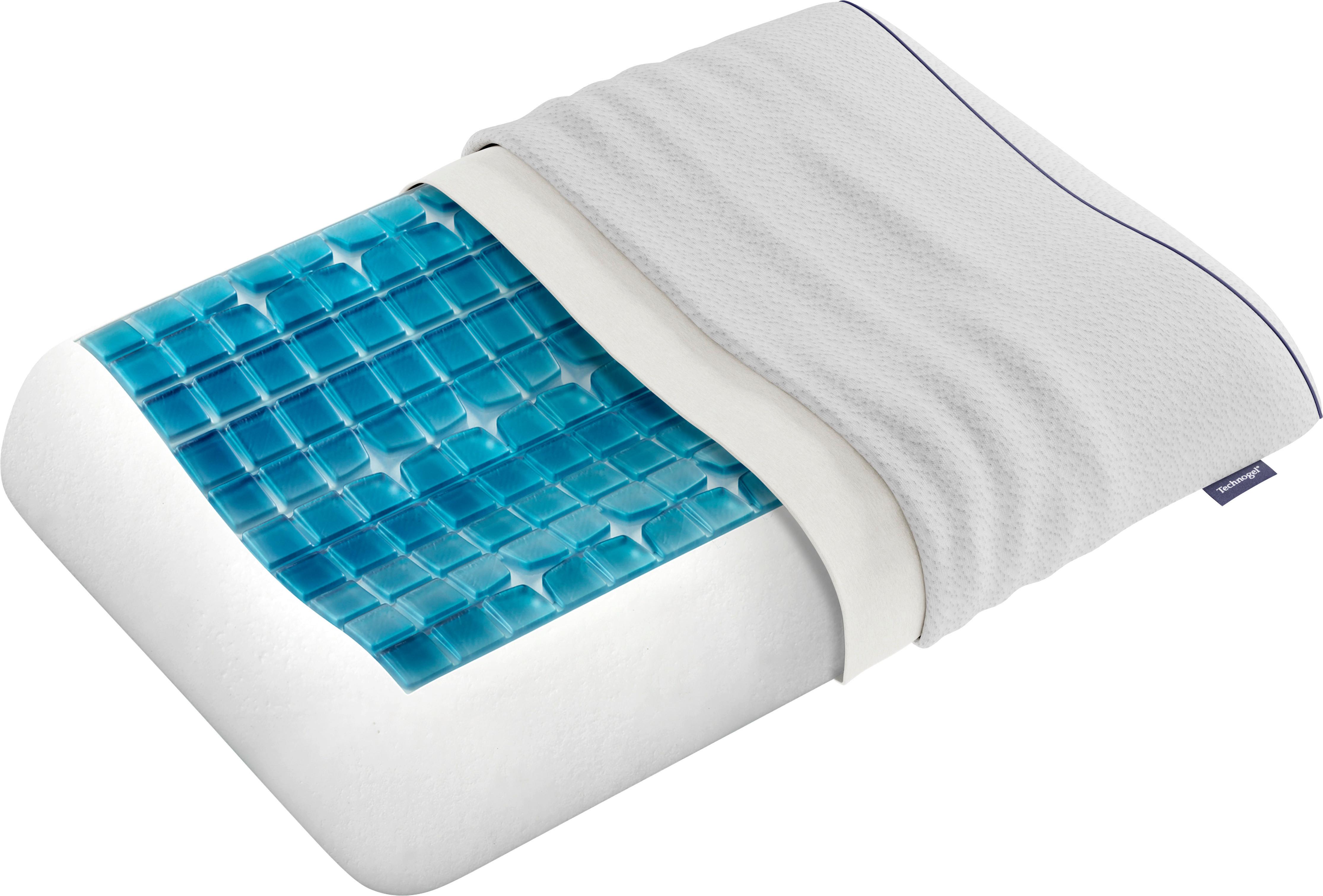 Vzglavnik Za Vrat Technogel Anatomic - bela, tekstil (66/40/9cm) - Hespo