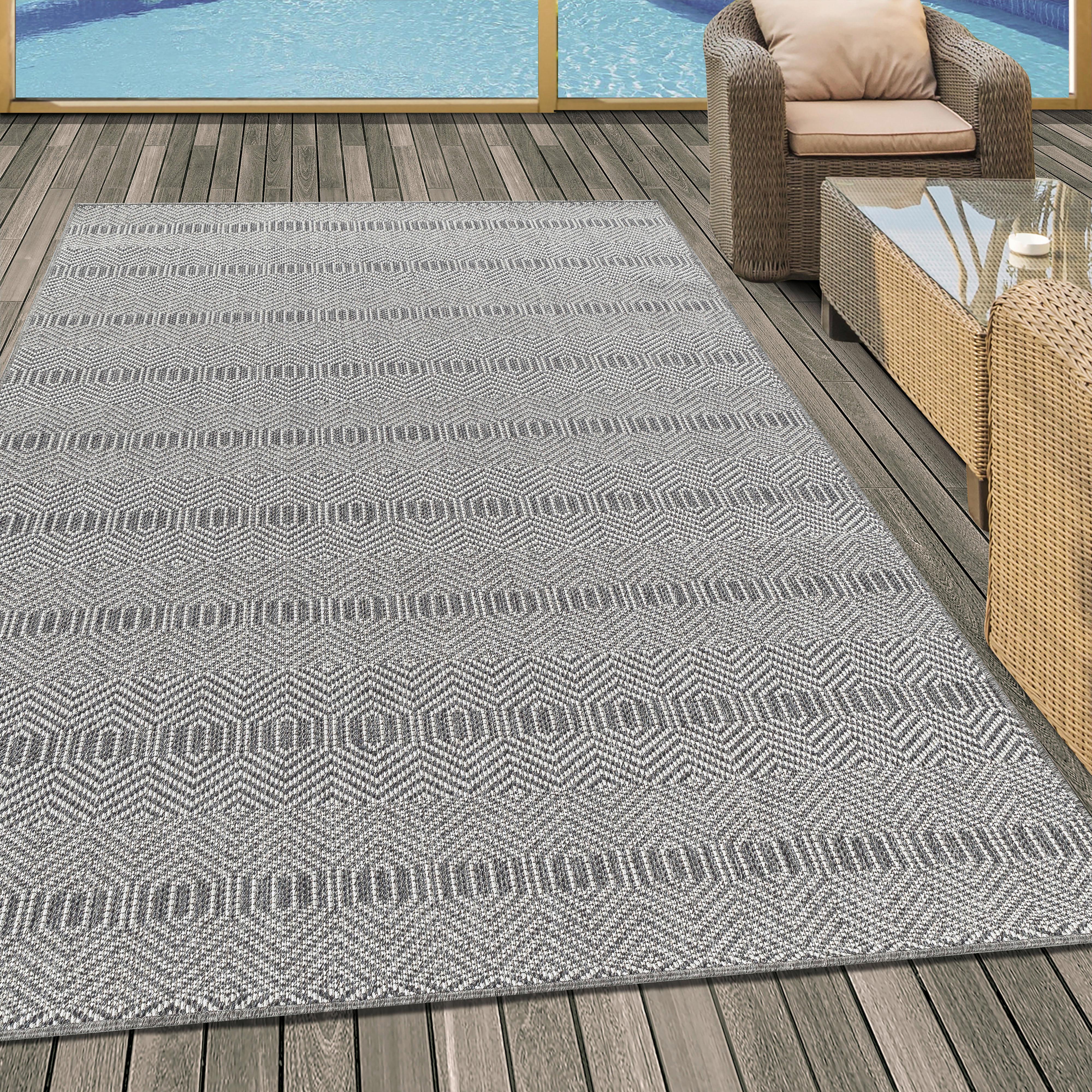 Ravno Tkana Preproga Aruba, Siva, 140x200cm - siva, Design, tekstil (140/200cm)