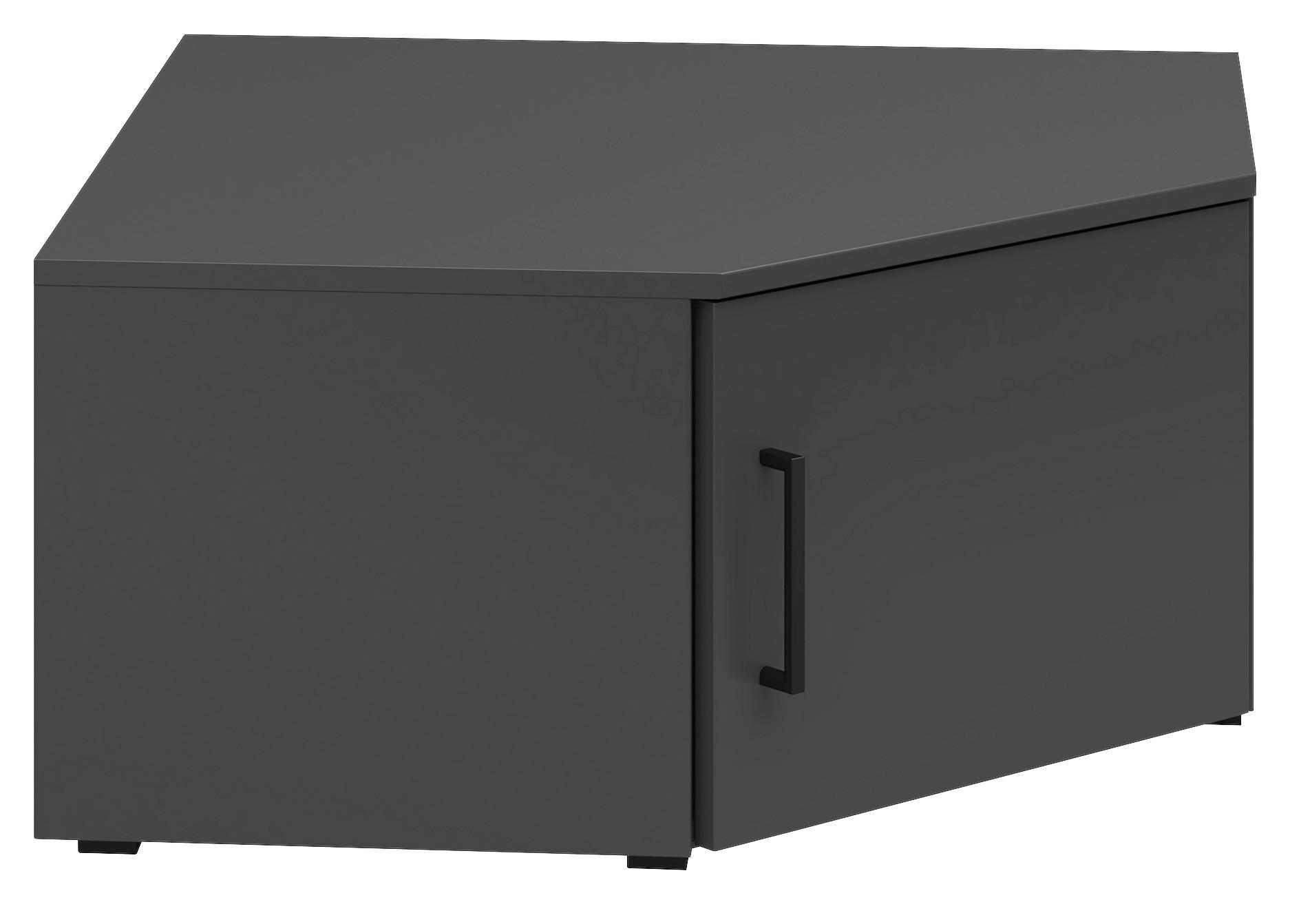 Aufsatzschrank Multistauraum Graphitfarben - Graphitfarben/Schwarz, MODERN, Holzwerkstoff/Kunststoff (71,5/35/71,5cm) - Mömax