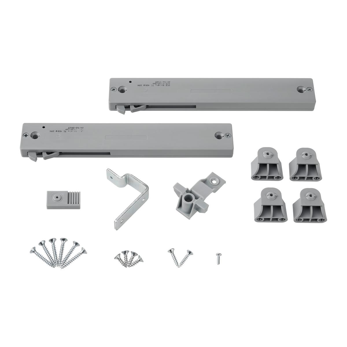 Türdämpfer Universal in Hellgrau, 2-teilig - Hellgrau, Kunststoff (22/1,5/4cm) - Carryhome
