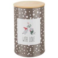 Ételtároló Doboz Lovebirds - natúr színű/többszínű, fa/fém (10/14,5cm) - Modern Living