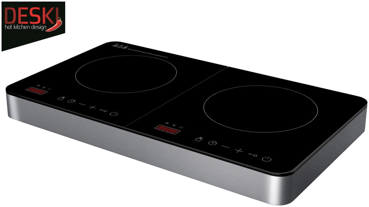 PŁYTA INDUKCYJNA 613-401568 - czarny, Basics, metal/szkło (56/31,2/6,2cm)