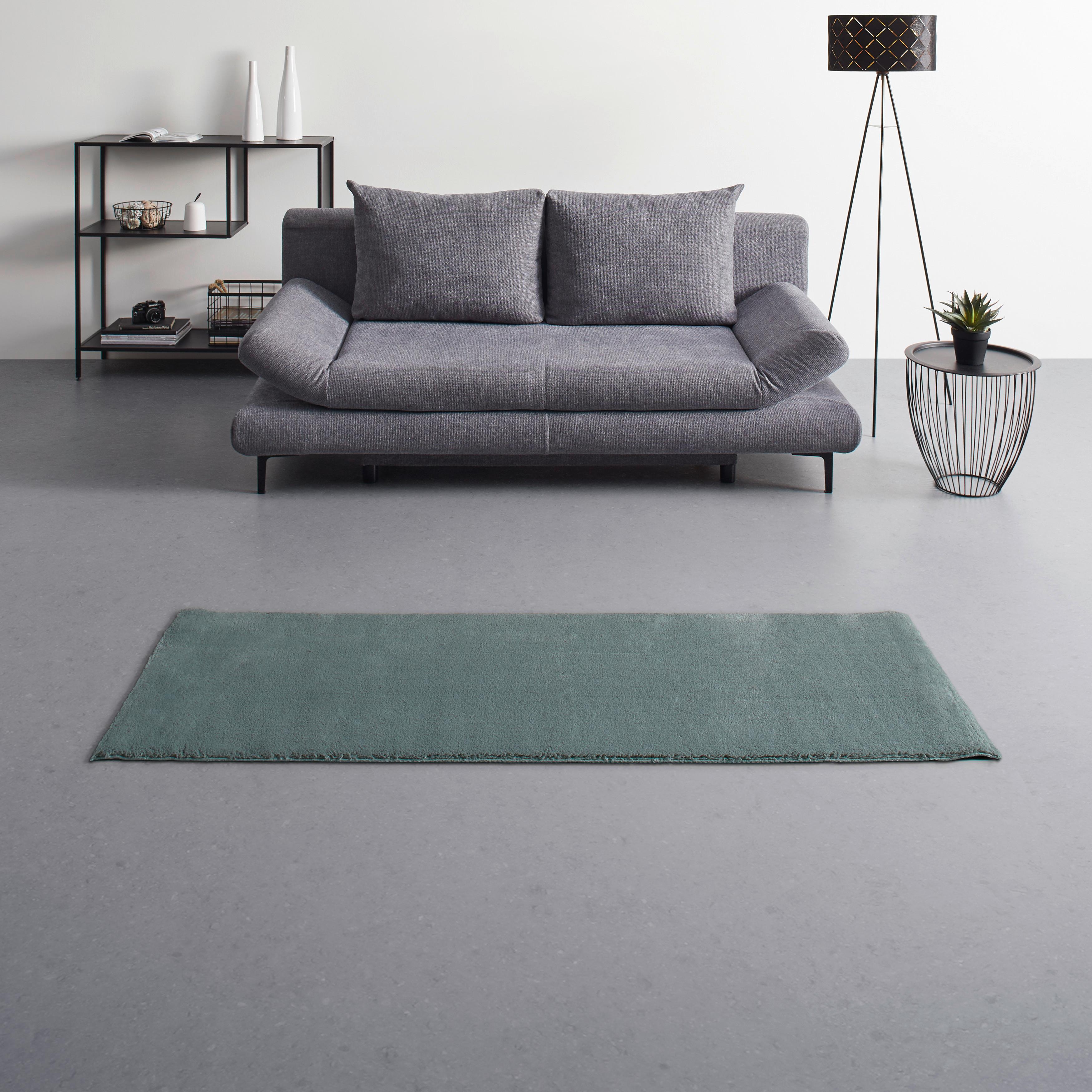 Hochflorteppich Nemo 1 in Grün ca. 60x110cm - Grün, Konventionell, Textil (60/110cm) - Mömax