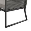 LOUNGESET SONORA - ljusgrå/svart, Modern, metall/glas (181/73/65cm) - Bessagi Garden
