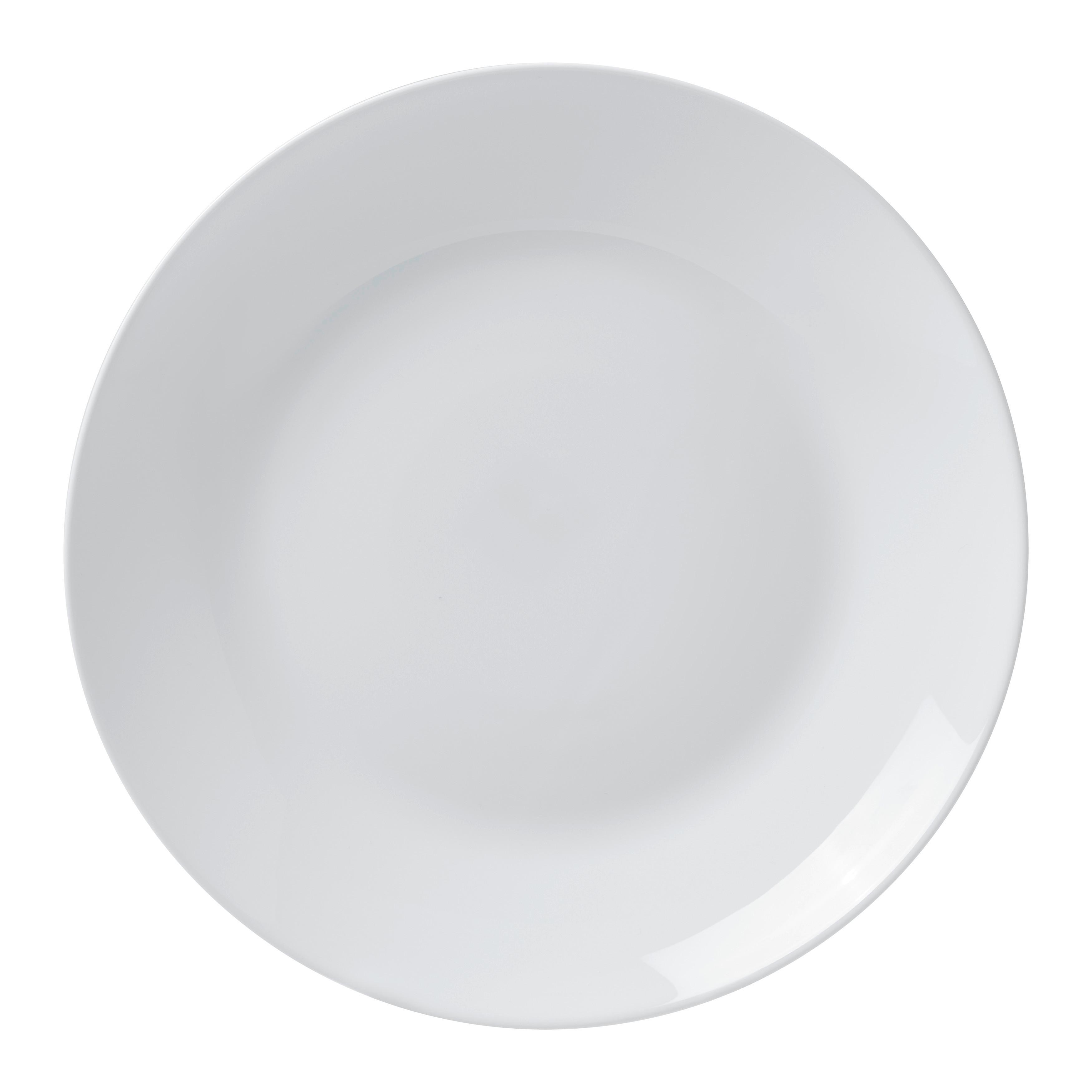 Speiseteller Gitte Weiß - Weiß, Basics, Glas (24,8/2,5cm) - Based