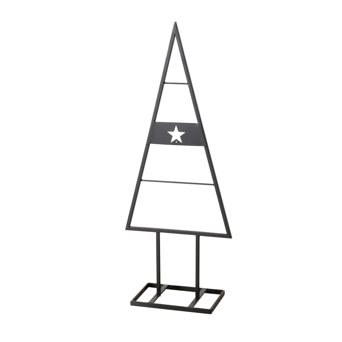 Dekobaum Kaya Schwarz - Schwarz, Konventionell, Metall (39/101/19cm) - Modern Living