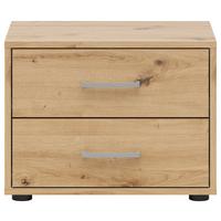 Noptieră SMART 2 - alb/stejar Artisan, Konventionell, material pe bază de lemn (50/37,7/35cm)