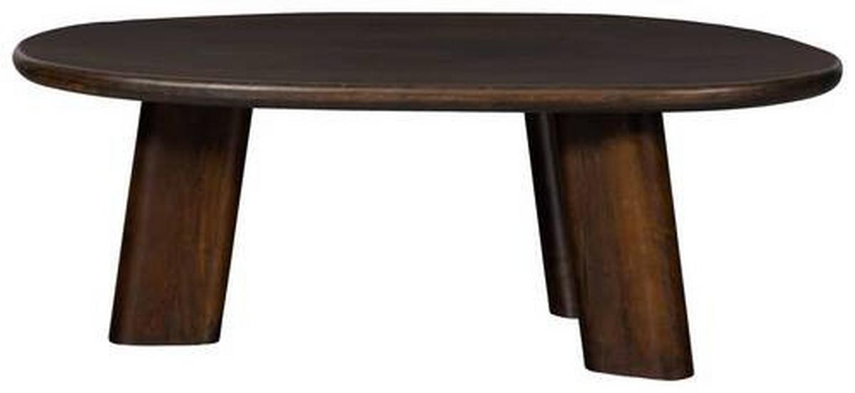 Couchtisch Roundly Holz - Walnussfarben, Design, Holz (110/60/40cm) - Livetastic