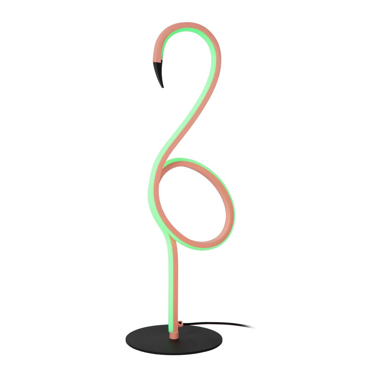 Led-tischleuchte 05545/06/66 Flamingo - Schwarz, Lifestyle, Metall (15/18.1/49.5cm) - Lucide