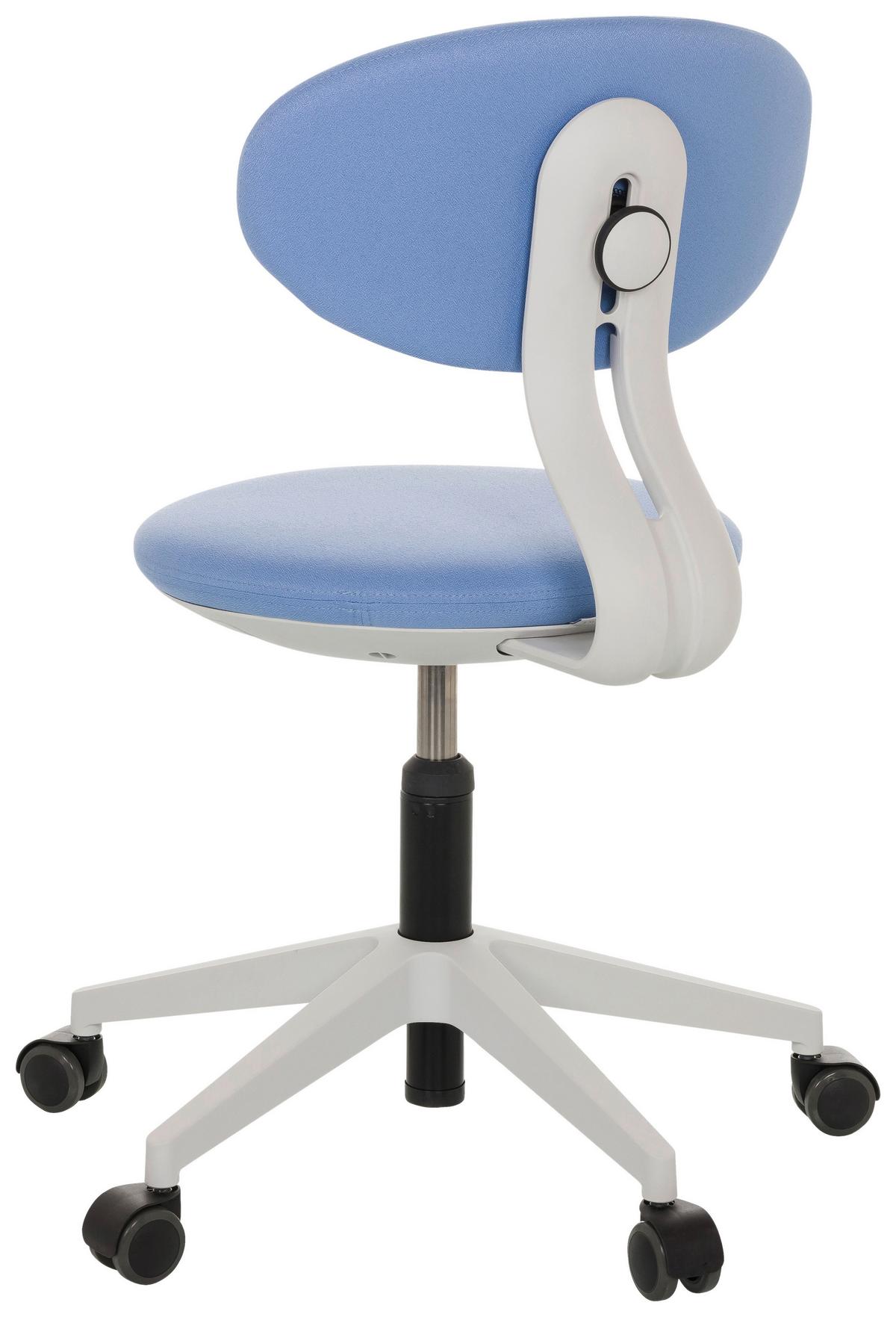 Jugenddrehstuhl Minimovo ca.42x66-87x52cm Blau - Blau/Grau, Basics, Kunststoff/Textil (42/66-87/52cm) - MID.YOU