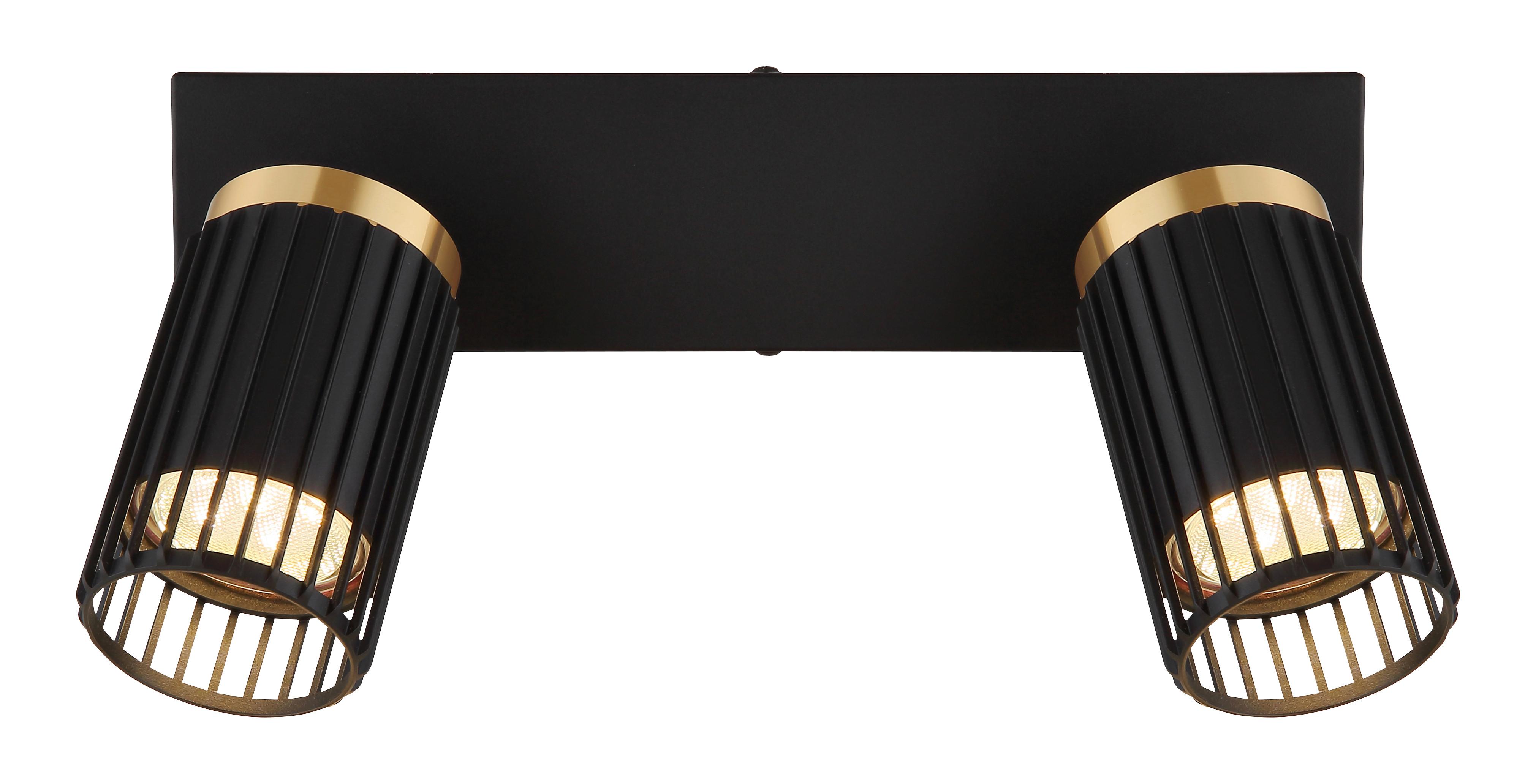 STRAHLER 57906-2 KORBEN - Goldfarben/Schwarz, Design, Metall (26/12,5/15,5cm) - Globo