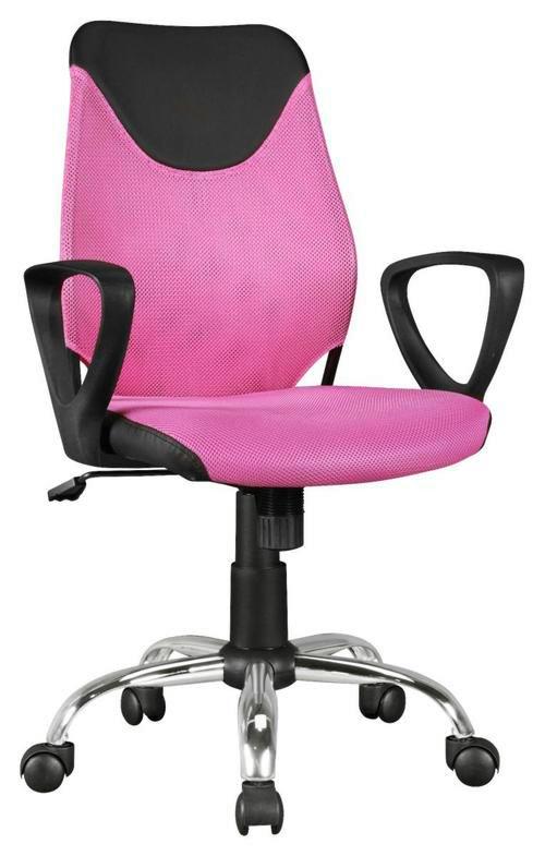 Jugenddrehstuhl Kika ca.60x105x60cm Rosa - Chromfarben/Pink, MODERN, Kunststoff/Metall (60/105/60cm) - MID.YOU