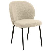 KRZESŁO PATRICIA - beżowy/kremowy, Modern, metal/tkanina (52/85/57,5cm) - MID.YOU
