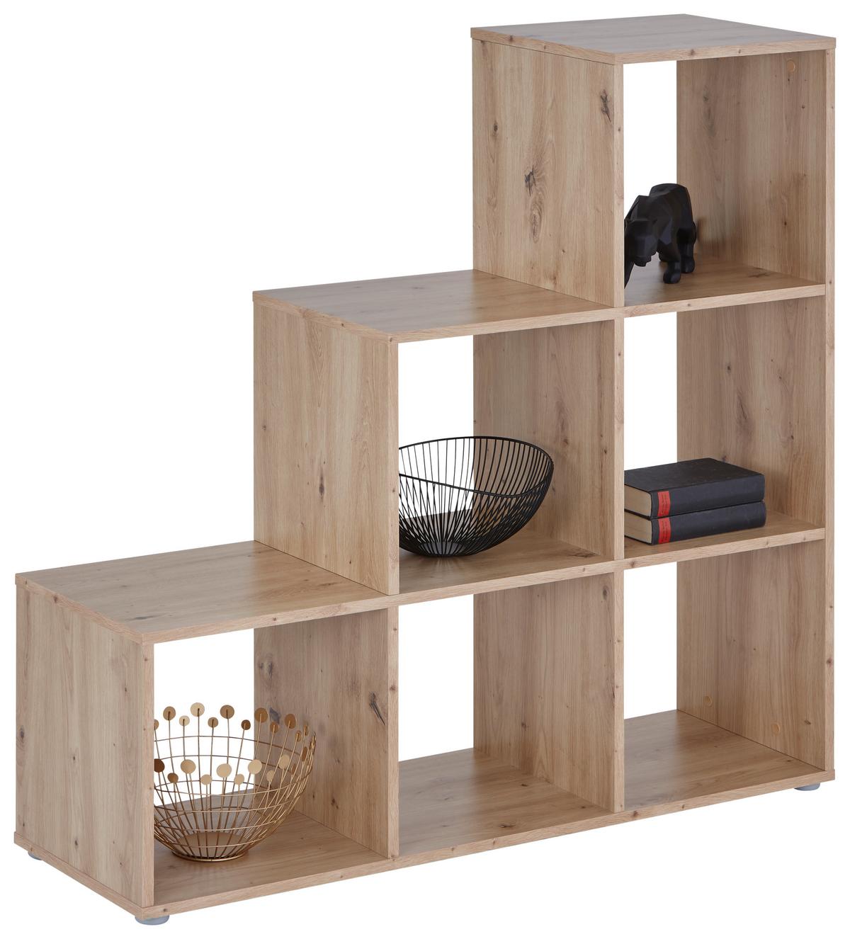 Polica Pisa 3 - boje hrasta, Moderno, drvni materijal (112/113/35cm) - Modern Living