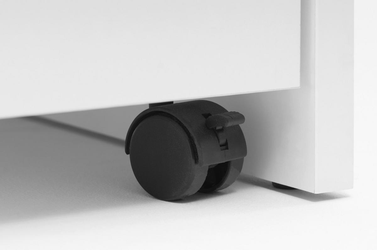 KONTENER NA KÓŁKACH IMAGE 31 - biały, Konventionell, materiał drewnopochodny/tworzywo sztuczne (44/73/52cm) - MID.YOU