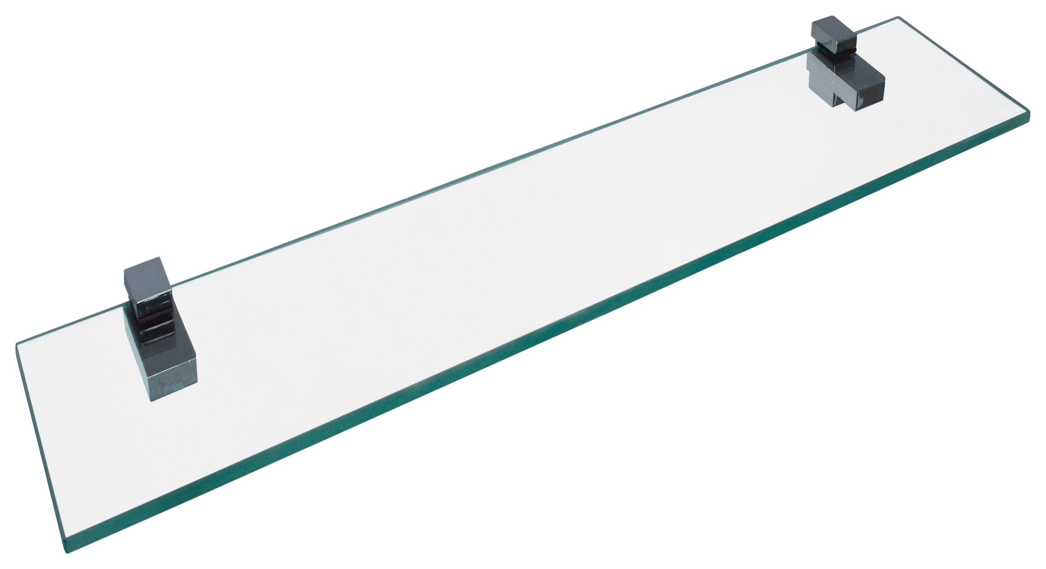 Glasablage Bath I Transparent - Transparent, Basics, Glas (40/12cm) - MID.YOU