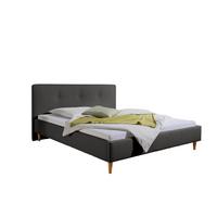 Polsterbett Slade Anthrazit ca. 200x200 cm - Anthrazit/Naturfarben, MODERN, Holz/Textil (200/200cm) - Livetastic