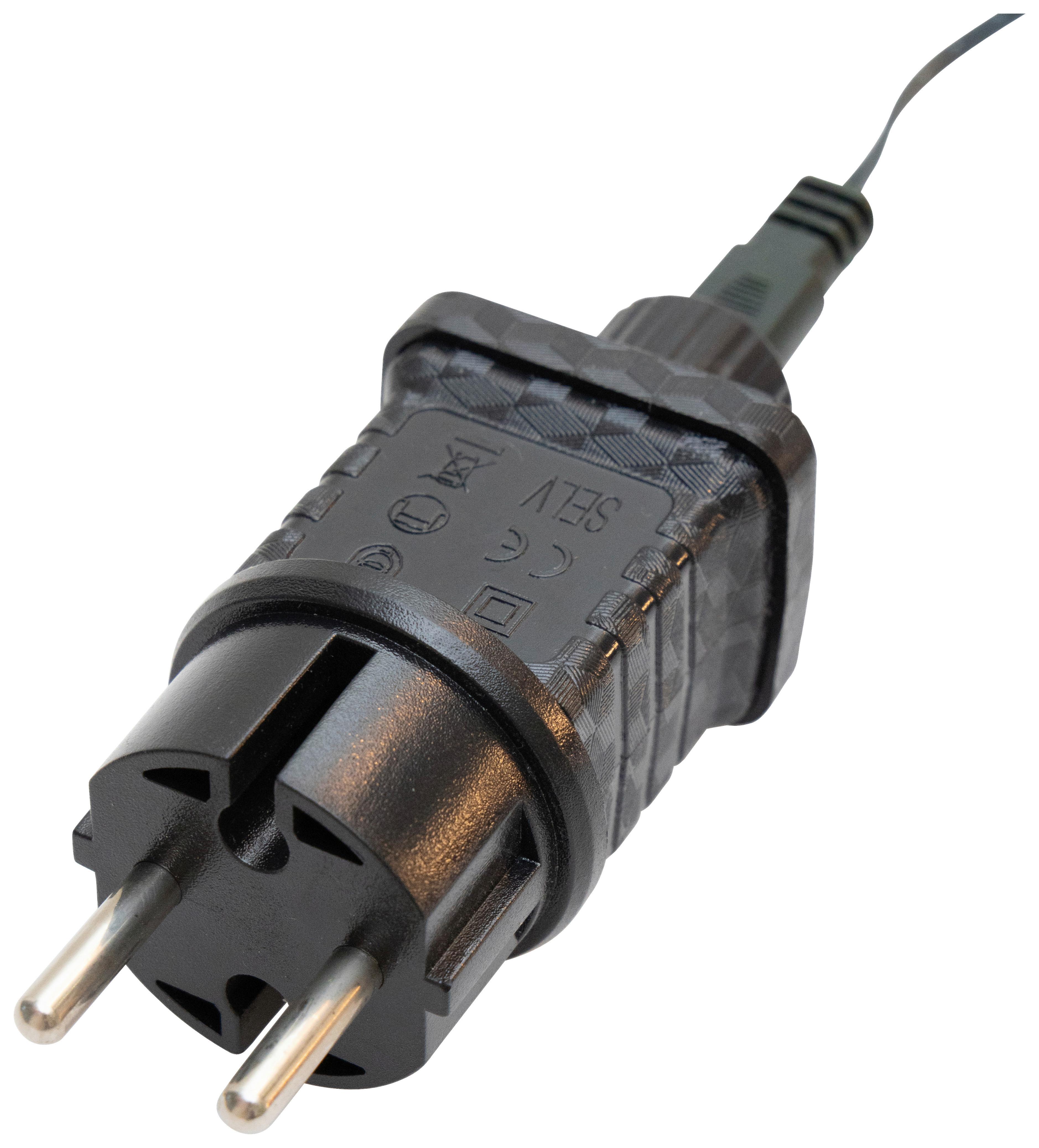 Lichterkette Tip Dunkelgrün max. 1,5 Watt - Dunkelgrün, ROMANTIK / LANDHAUS, Kunststoff (600cm) - Modern Living