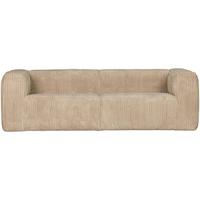 3,5-Sitzer Sofa Bean Sandfarben B: 242cm - Sandfarben, Design, Kunststoff/Textil (242/73/96cm) - Livetastic