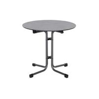 GARTENKLAPPTISCH K95700 - Anthrazit, KONVENTIONELL, Holzwerkstoff/Kunststoff (80/71cm) - Siena Garden