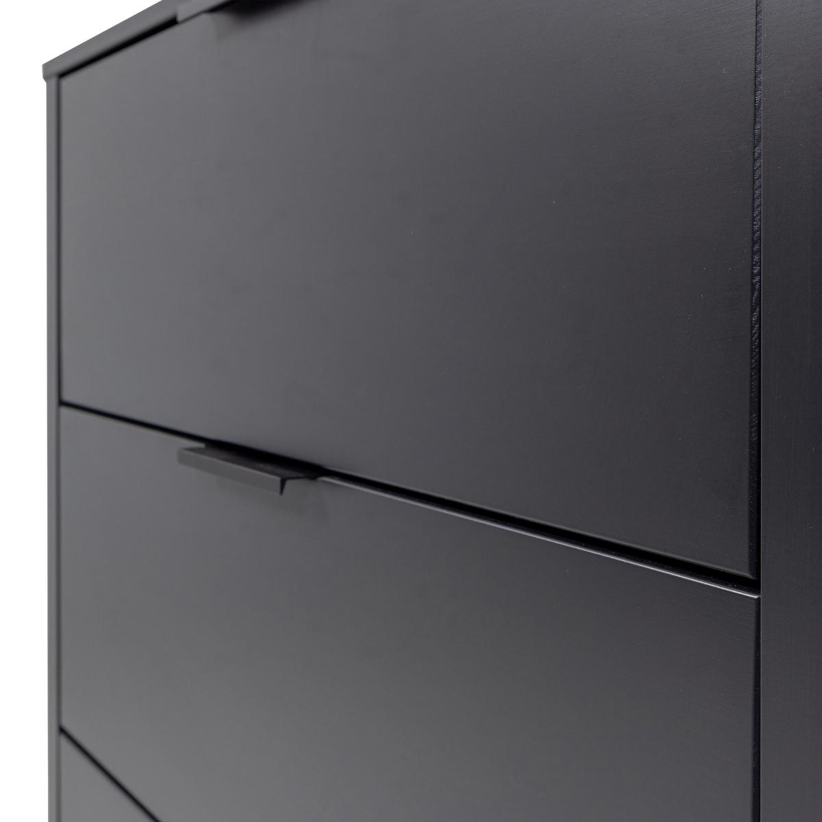 Kommode Gunnar Schwarz B: 94 cm - Schwarz, Design, Holz/Metall (94/93/52cm) - Livetastic