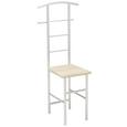 Herrendiener in Eiche/alufarben - Eichefarben/Alufarben, MODERN, Holzwerkstoff/Metall (46/109/46cm) - MÖMAX modern living