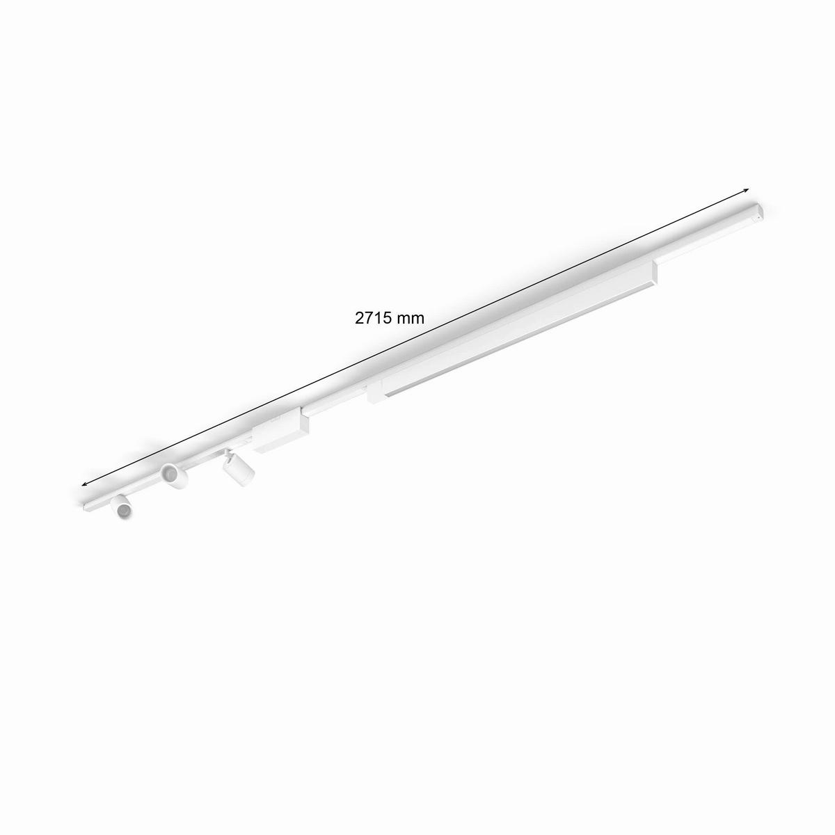 SYSTEM SZYNOWY PHILIPS HUE PERIFO BASIS-SET - biały, Basics, metal (271,50/12,8/2,6cm) - Philips HUE