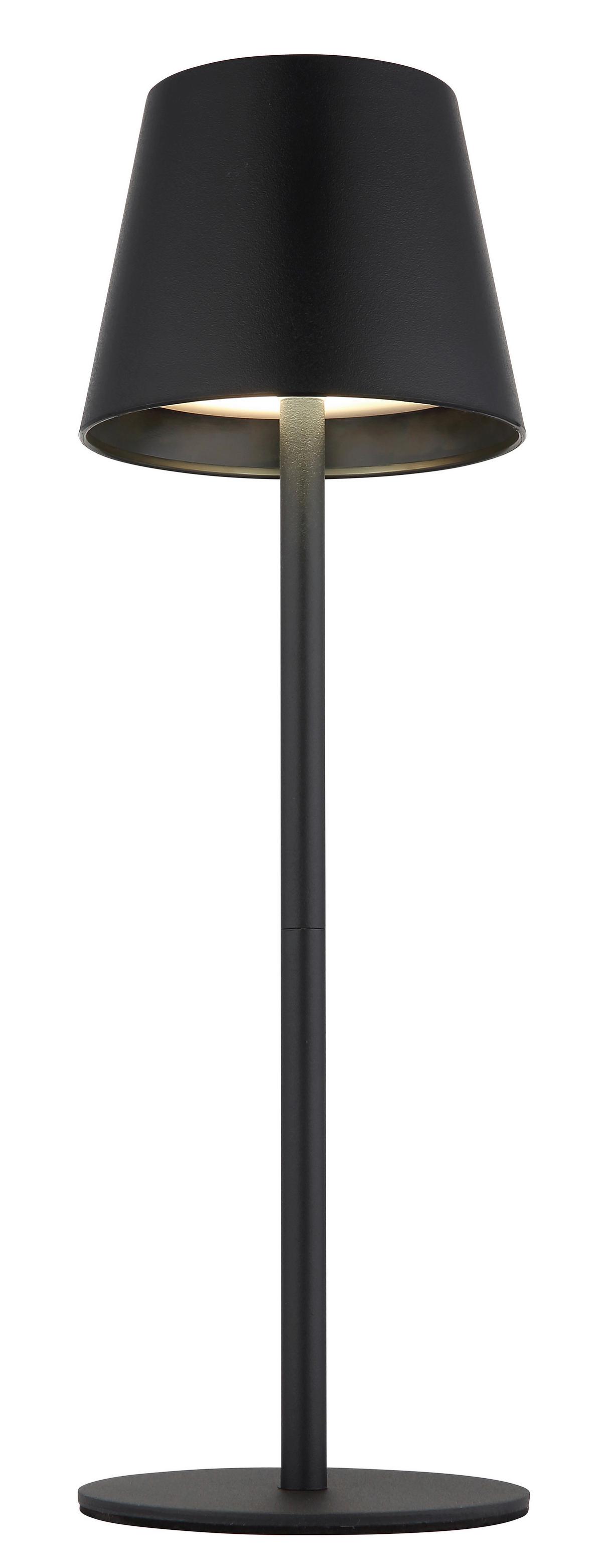 LAMPA STOŁOWA LED 58488B - czarny, Design, tworzywo sztuczne/metal (11,5/36cm) - Globo