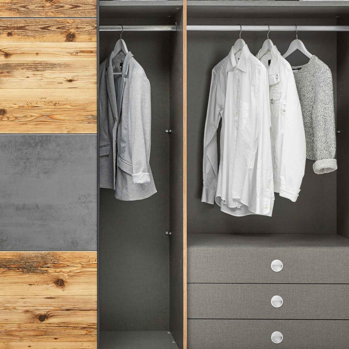 Unutarnji Ladičar Alicante - siva, Basics, drvni materijal (82,5/49/48,5cm) - Modern Living