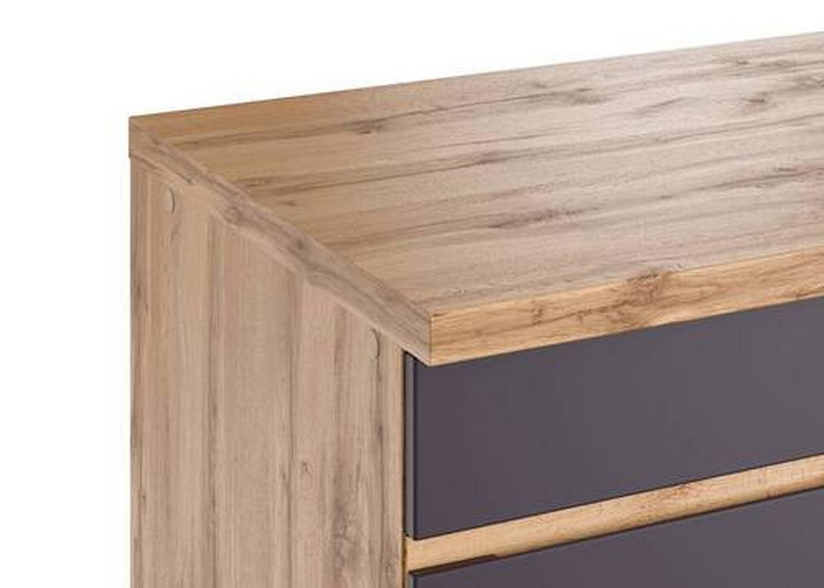 Eckküche Turin mit Geräten ca. 240x360 cm Grau/Eiche - Eiche Wotan/Grau, Design, Holzwerkstoff (240/360cm) - Held