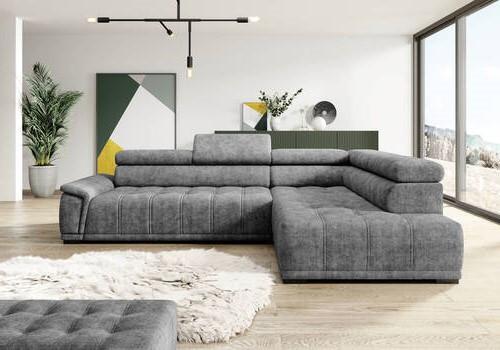 Kutna Garnitura Gremio - siva/crna, Moderno, drvni materijal/drvo (283/206cm) - Modern Living
