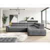 Kutna Garnitura Gremio - siva/crna, Moderno, drvni materijal/drvo (283/206cm) - Modern Living