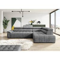 Kutna Garnitura Gremio - siva/crna, Moderno, drvni materijal/drvo (283/206cm) - Modern Living