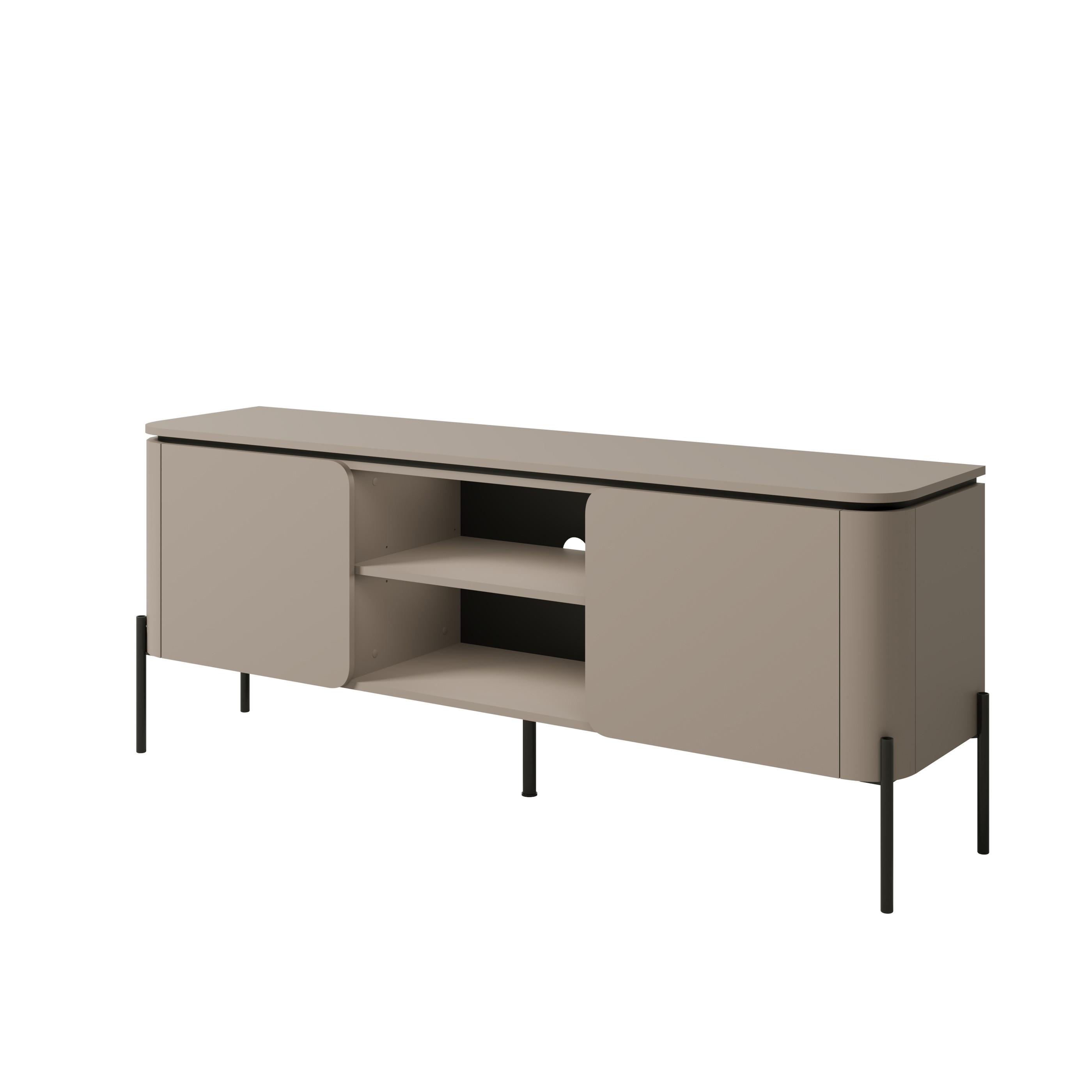 Tv Elem Bello - bézs, Modern, faalapú anyag (163/65/40cm)