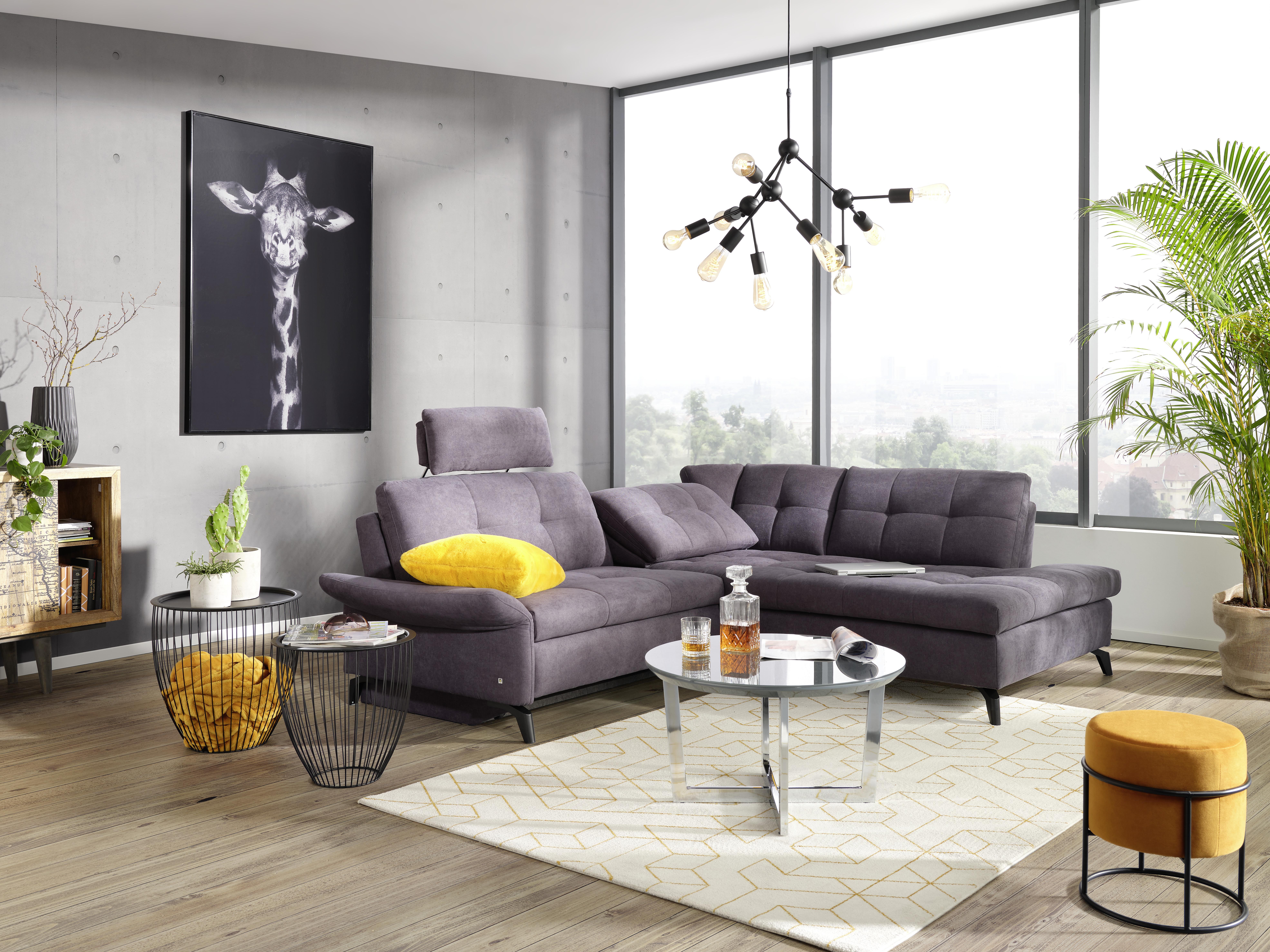 SIDOBORD SET NELE - svart, Modern, metall (47,5-41,5/47,5-42cm) - Mömax